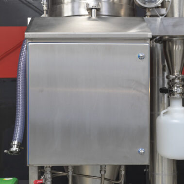 Detailed view of a Pulse Combustion Systems industrial spray dryer, highlighting the precision engineering of our spray drying equipment and drying system components.